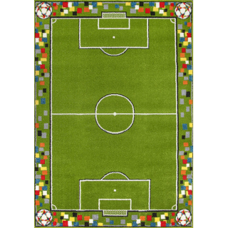 Covor Pentru Copii, Kolibri Teren Fotbal, 11118, Diverse Dimensiuni, 2200 gr mp