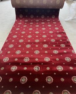 Mocheta Lotos 583-210, Rosu Bordeaux, Latime 200 cm, Diverse Lungimi