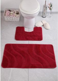 Set 2 Covorase Baie, Antiderapante, Symphony Burgundy