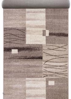 Traversa Covor, Daffi 13068, Bej   Maro, Latime 200 cm, Diverse Lungimi, 1700 gr mp