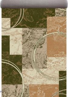 Traversa Covor, Lotos 15001-310, Verde, Latime 200 cm, Diferite Lungimi, 1800 gr mp