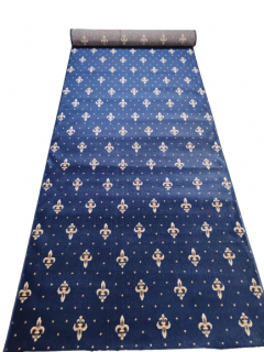 Traversa Covor, Lotos 15033-W, Albastru, Model Bisericesc, Latime 200 cm
