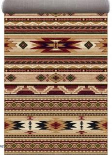 Traversa Covor, Lotos 15080, Bej   Grena, Latime 150 cm, Diverse Lungimi