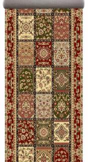 Traversa Covor, Lotos 1518, Rosu, Latime 150 cm, Diverse Lungimi, 1800 gr mp