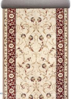 Traversa Covor, Lotos 523, Bej   Grena, Latime 120 cm, Diverse Lungimi