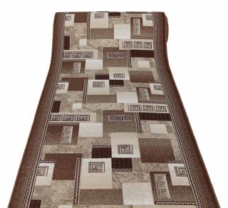 Traversa Model Print Germes, Maro   Bej , Suport Pasla, Latime 60 cm