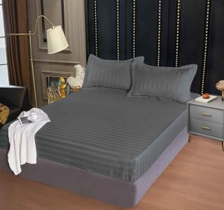 Husa de pat din Damasc cu Elastic 160x200 cm-WD05