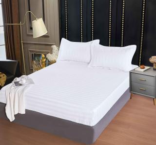 Husa de pat din Damasc cu Elastic 160x200 cm-WD06