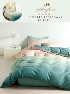 Lenjerie de pat 1 Persoana,4 piese,Finet-P10