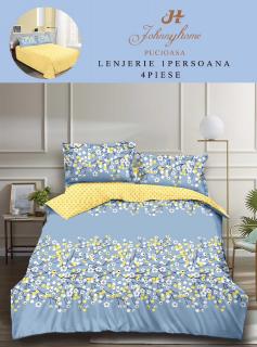 Lenjerie de pat 1 Persoana,4 piese,Finet-P11