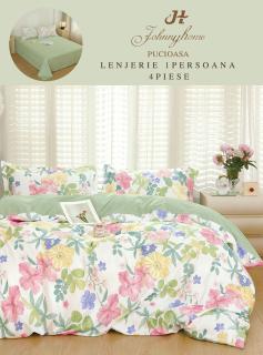 Lenjerie de pat 1 Persoana,4 piese,Finet-P15