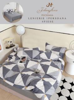 Lenjerie de pat 1 Persoana,4 piese,Finet-P17