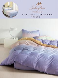 Lenjerie de pat 1 Persoana,4 piese,Finet-P18