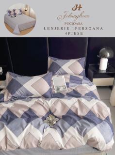 Lenjerie de pat 1 Persoana,4 piese,Finet-P7