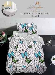 Lenjerie de pat 1 Persoana,4 piese,Finet-P8