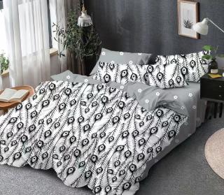 Lenjerie de pat 6 piese finet,Pucioasa,Alb Roz pudrat cu floricele de primavara-LP523