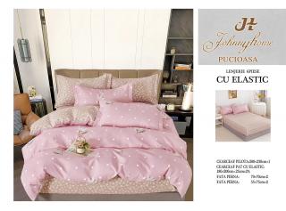 Lenjerii de pat Finet 6 piese cu Elastic-FEL78
