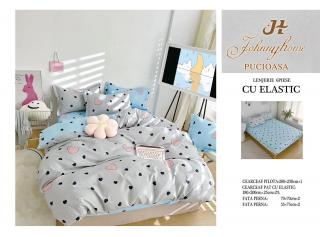 Lenjerii de pat Finet 6 piese cu Elastic-FEL80