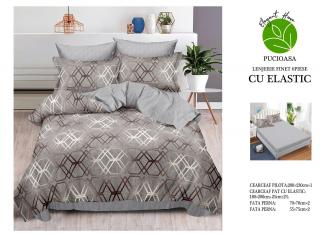 Lenjerii de pat Finet 6 piese cu Elastic-T126