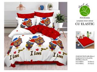 Lenjerii de pat Finet 6 piese cu Elastic-T139