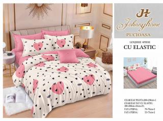 Lenjerii de pat Finet 6 piese cu Elastic-T303