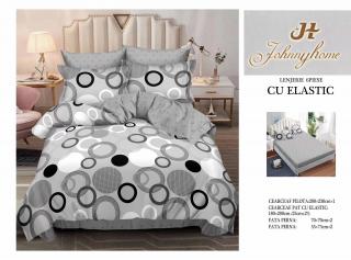 Lenjerii de pat Finet 6 piese cu Elastic-T98