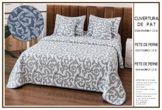 Cuvertura 5 Piese 2 Fete Bumbac + In - Royal