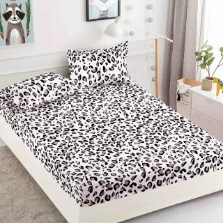 Husa cu Elastic si Fete de Perna Din Finet 180x200cm - Animal Print