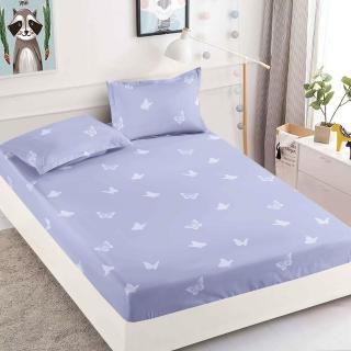Husa cu Elastic si Fete de Perna Din Finet 180x200cm - Fluturasi