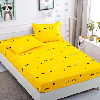 Husa cu Elastic si Fete de Perna Din Finet 180x200cm - Gene Si Inimioare