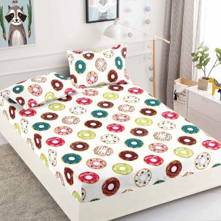 Husa cu Elastic si Fete de Perna Din Finet 180x200cm - Gogosi Glazurate
