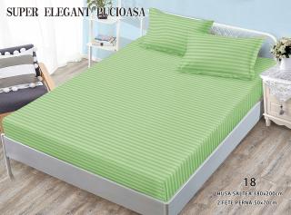 Husa Din Bumbac Tip Damasc 180x200cm - Verde Praz