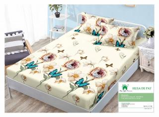 Husa Din Bumbac Tip Finet 90x200cm - Bujori