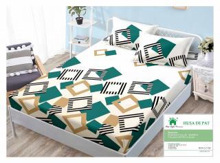 Husa Din Bumbac Tip Finet 90x200cm - Forme Geometrice