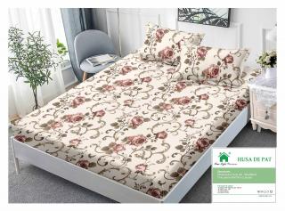 Husa Din Bumbac Tip Finet 90x200cm - Trandafiri
