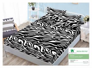 Husa Din Bumbac Tip Finet 90x200cm - Zebra
