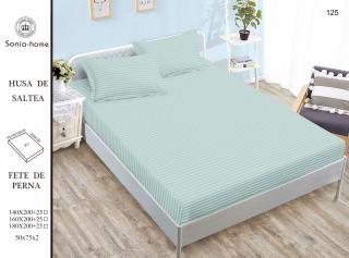 Husa Din Damasc Satinat 180x200cm - Bleu Cer Senin