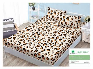 Husa Din Finet Cu Elastic Si Fete De Perna 140x200cm - Animal Print