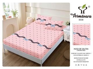 Husa Din Finet Cu Elastic Si Fete De Perna 160X200cm - Fundite