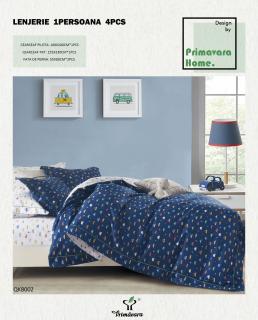 Lenjerie De Pat 100% Bumbac 1 Persoana - Masinute