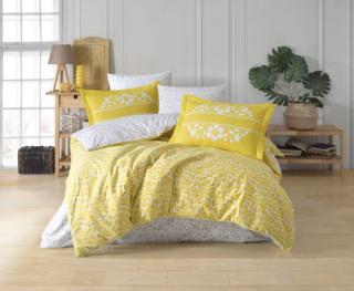 Lenjerie De Pat Bumbac 100% Poplin HOBBY - Lemon Yellow