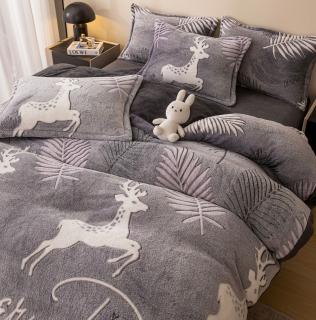 Lenjerie De Pat Cocolino 4 Piese Cu Elastic - Deer
