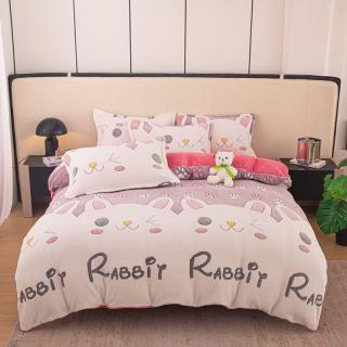 Lenjerie De Pat Cocolino 4 Piese -  White Rabbit - Iepure