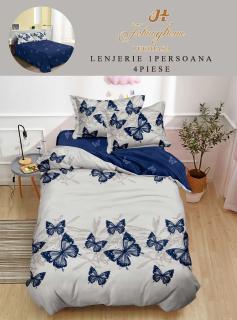 Lenjerie De Pat Finet 1 Persoana - Fluturi Albastri
