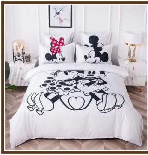 Lenjerie De Pat Finet 1 Persoana - Minnie And Mickey In Love