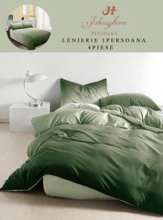 Lenjerie De Pat Finet 1 Persoana - Verde Degrade