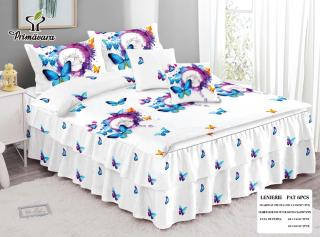Lenjerie De Pat Finet Cu Volanase - Happy Butterflies