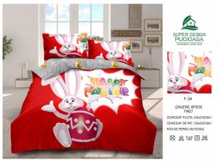 Lenjerie De Pat Finet Paste - Happy Bunny