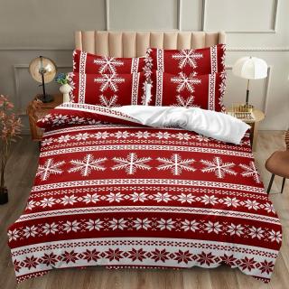 Lenjerie De Pat Finet Premium Craciun 6 Piese - Traditional