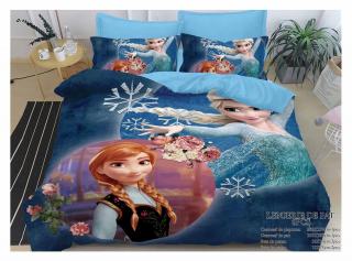 Lenjerie De Pat Finet Premium - Frozen AE - Ana Si Elsa